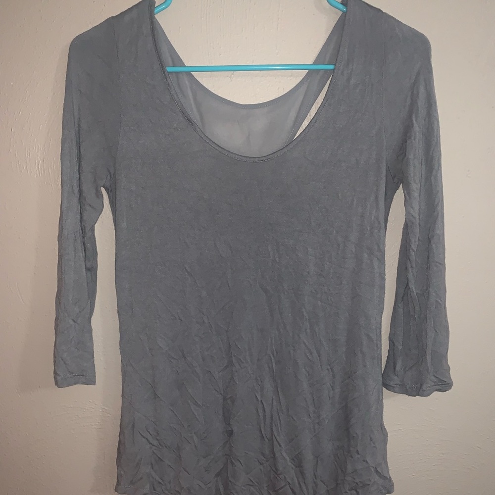 Gray 3/4 sleeve
